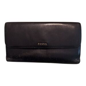 FOSSIL Black Leather Wallet